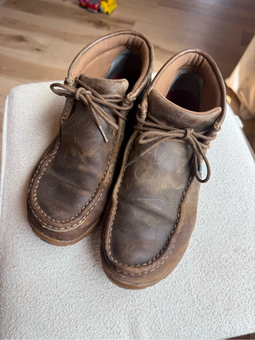 Twisted X Women’s moccasin-style lace-up ankle booties size 8